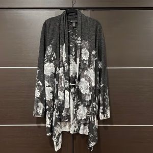 INC International Concepts | XL | Floral Black & White Print Cardigan
